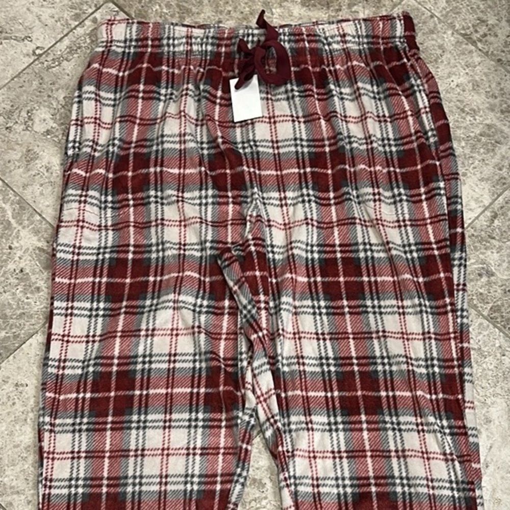 Cuddl Duds Winter Plaid Fleece PJ Pajama Lounge Pant NEW Size XXL - Picture 3 of 10